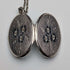 British Vintage Floral Engraved Sterling Silver Locket Pendant with Sterling Silver Chain Total 15.7g