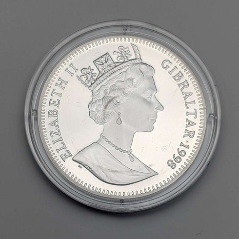 1998年 英国ジブラルタル クラウン銀貨 「ピーターラビット」PobjoyMint ケース・説明書付