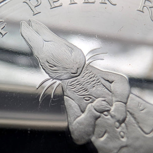 1998年 英国ジブラルタル クラウン銀貨 「ピーターラビット」PobjoyMint ケース・説明書付