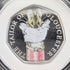 UK Beatrix Potter 150th Anniversary "The Tailor of Gloucester" 50p Proof Silver Coin Royal Mint, with Case and Certificate