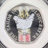 UK Beatrix Potter 150th Anniversary "The Tailor of Gloucester" 50p Proof Silver Coin Royal Mint, with Case and Certificate
