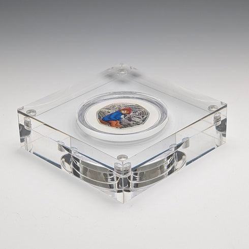 英国 「くまのパディントン」誕生60周年記念 50ペンス記念銀貨 RoyalMint ケース・説明書付