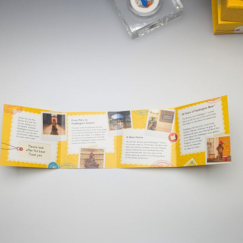 英国 「くまのパディントン」誕生60周年記念 50ペンス記念銀貨 RoyalMint ケース・説明書付