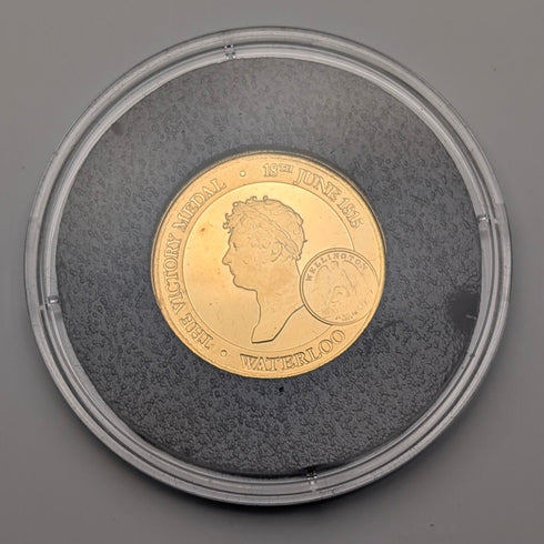 「ワーテルローの戦い」 勝利200周年記念 金貨・銀貨・復刻メダル 3種セット