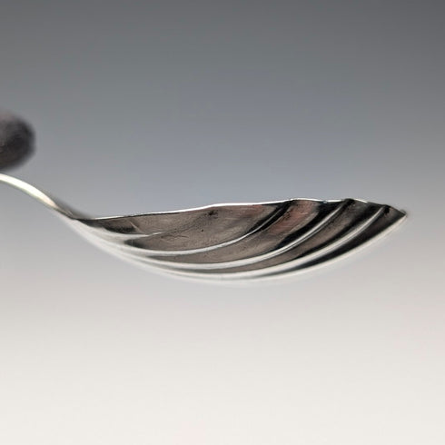 1790 Antique British Sterling Silver Shell-shaped Tea Caddy Spoon, 6.8g, GEORGE WALKERS