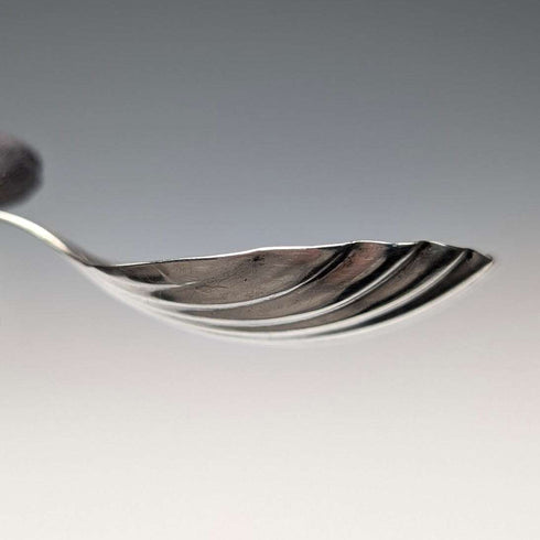 1790 Antique British Sterling Silver Shell-shaped Tea Caddy Spoon, 6.8g, GEORGE WALKERS