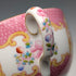English Vintage Minton Pink Cockatrice Teacup Trio