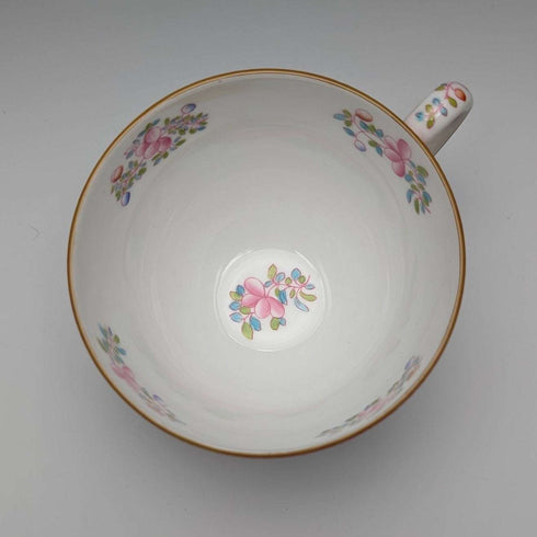英國復古 Minton 粉紅公雞 骨瓷杯盤組