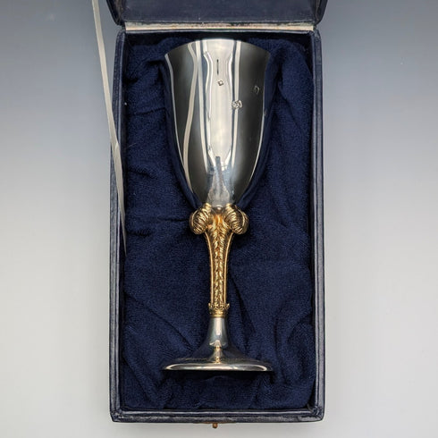 1981年 英国ロイヤルウェディング記念 純銀製ゴブレット 207g St James House Company