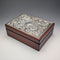 British Sterling Silver Victorian Ornate Wooden Jewelry Box by Carr's of Sheffield
