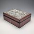 British Sterling Silver Victorian Ornate Wooden Jewelry Box by Carr's of Sheffield