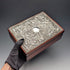 British Sterling Silver Victorian Ornate Wooden Jewelry Box by Carr's of Sheffield