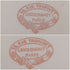 French Antique Japonism Design Hard Ceramic Side Plate Pair ①