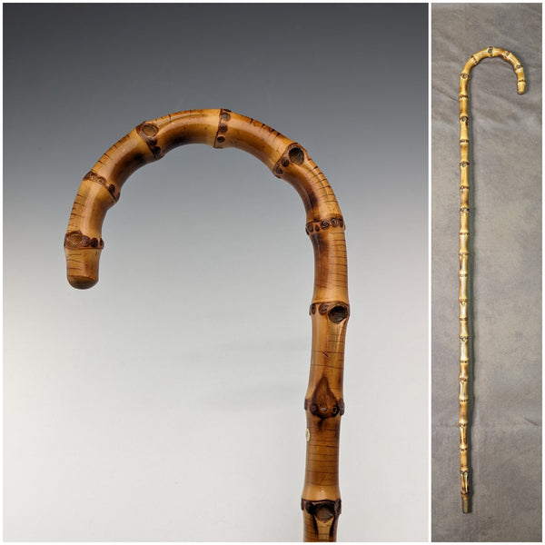 アンティーク 紳士用 バンブーステッキ 杖 91cm