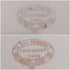 French Antique Japonism Design Hard Ceramic Dinner Plate Pair ②