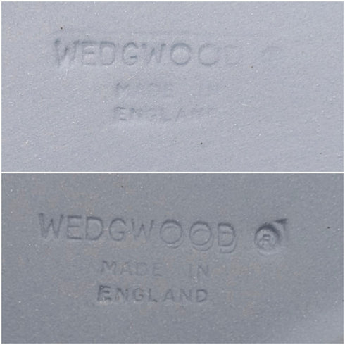 英国ヴィンテージ ウェッジウッド ジャスパーウェア製 ボックスペア ペールブルー