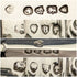 1877 British antique sterling silver cutlery 12 pairs total 1475g Francis Higgins wooden box