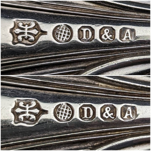 1900年頃 英国アンティーク シルバープレート製 ベリーサービングスプーン ペア ケース入