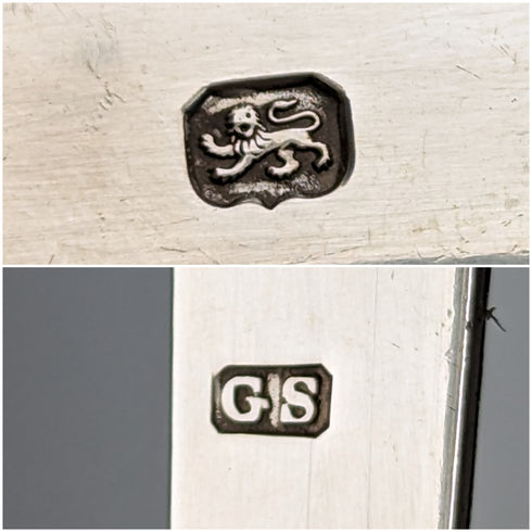 約 1800 年英國古董純銀糖鉗 25 克喬治史密斯四世