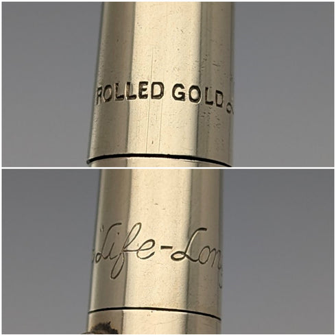 英国ヴィンテージ ライフロング ロールドゴールド製 推進式シャープペンシル