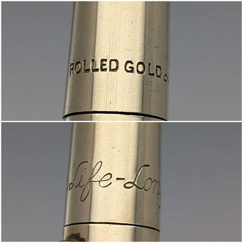 British Vintage Lifelong Rold Gold Push-type Mechanical Pencil
