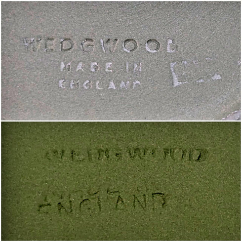 英國復古韋奇伍德碧玉圓盒和茶碟綠色