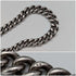 Circa 1902 British antique sterling silver Albert chain, 54g
