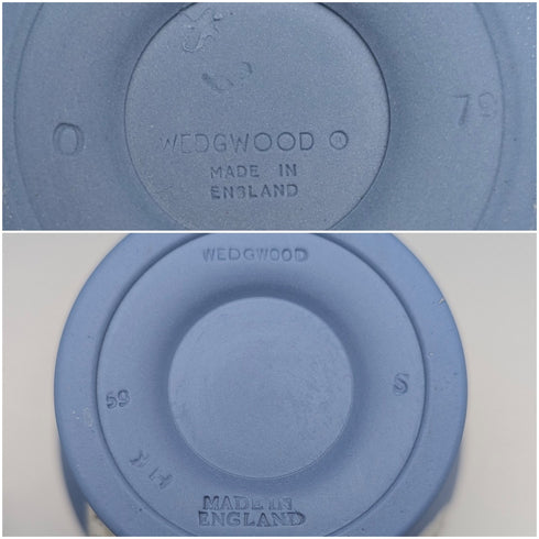 英国ヴィンテージ ウェッジウッド ジャスパーウェア製 壺形花瓶ペア