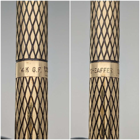 美國復古 Schafer 14K 鍍金自動鉛筆