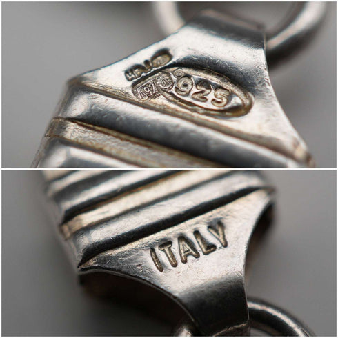 イタリアン ヴィンテージ 純銀製 喜平型チェーン ブレスレット 25g