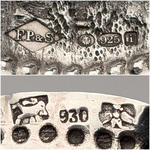 1904年 オランダアンティーク 純銀製 ティーキャディースプーン 23g FP&S