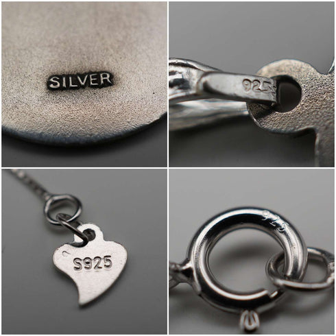 Vintage Sterling Silver St. Christopher Medal Pendant with Sterling Silver Necklace, Total 5.8g