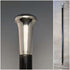 1929 British vintage gentleman's walking stick, sterling silver, round handle, 91cm
