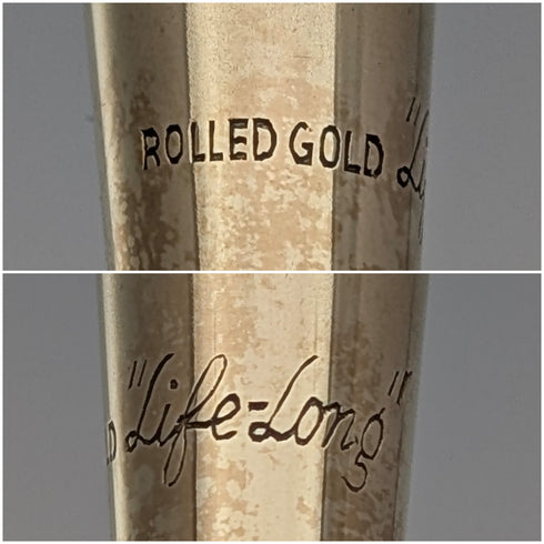 英国ヴィンテージ ライフロング ロールドゴールド製 推進式シャープペンシル ケース入