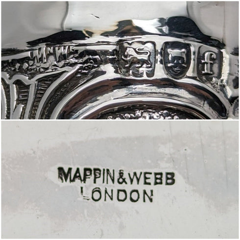 1901年 英国アンティーク 純銀製ボックス 101g Mappin and Webb