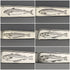 1877 British antique sterling silver cutlery 12 pairs total 1475g Francis Higgins wooden box
