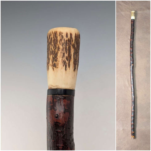 古董英國鹿角柄手杖,88 厘米