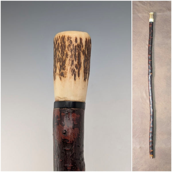 古董英國鹿角柄手杖,88 厘米