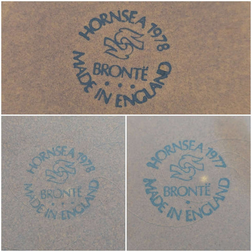 Circa 1977 Hornsea, UK BRONTE teacup trio 3 sets