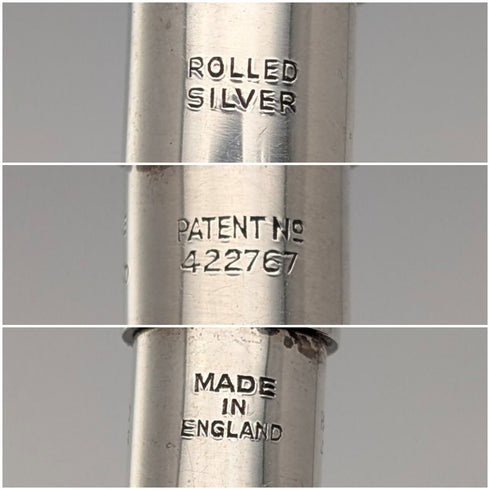 英国ヴィンテージ ヤード・オ・レッド ロールドシルバー 推進式ペンシル