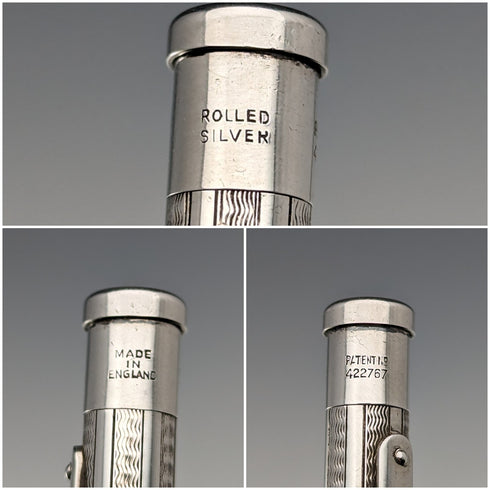 英国ヴィンテージ ヤード・オ・レッド ロールドシルバー 推進式ペンシル