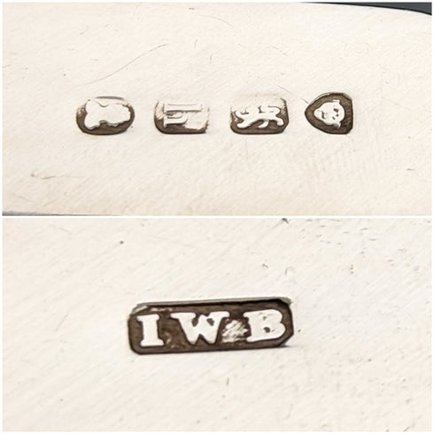 1823 British Antique Sterling Silver Sugar Tongs 27g John William Blake