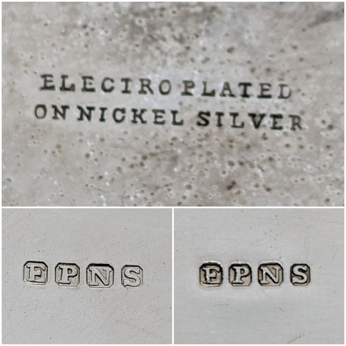 1900年頃 英国アンティーク シルバープレート製 ティーセット 3点セット