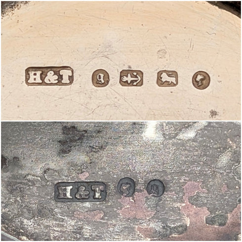 1881 年英國古董純銀油醋汁 21 克 Hilliard&Thomason