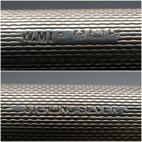 1979年 英国ヴィンテージ 純銀製 ボールペン&推進式ペンシル William Manton Ltd ケース付