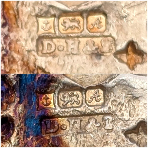 1975年 英国ヴィンテージ 純銀製 椅子ミニチュアペア 21g David Hollander&Son