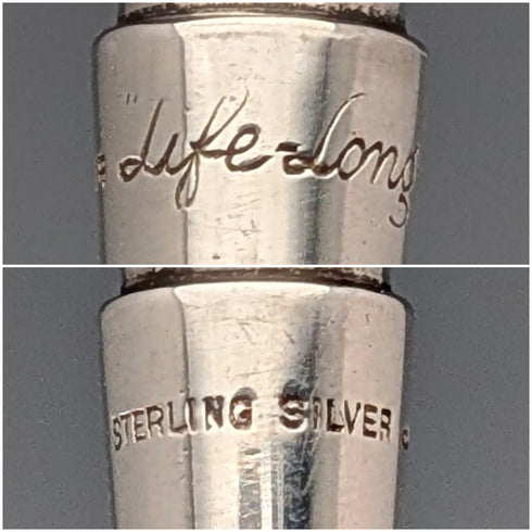 英國復古終身純銀自動鉛筆,附紙盒和說明書