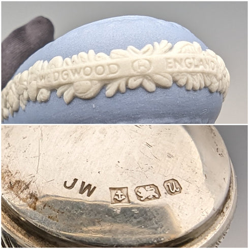 英国ヴィンテージ ウェッジウッド ジャスパーウェア製 ドングリ型パフュームボトル