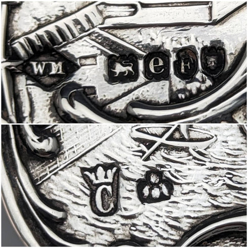 1900年 英国アンティーク 純銀製ティーストレーナー 65g