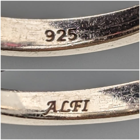 British Vintage Jewelry Heart-shaped Ruby Color Glass Sterling Silver Ring (No. 9) Ring